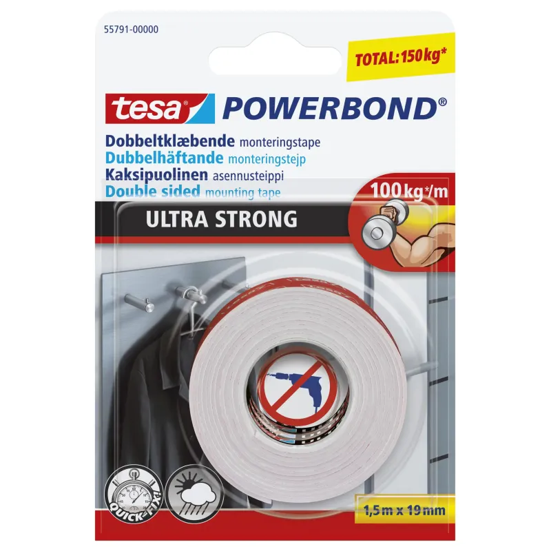 Tesa Dobbeltklæbende Powerbond