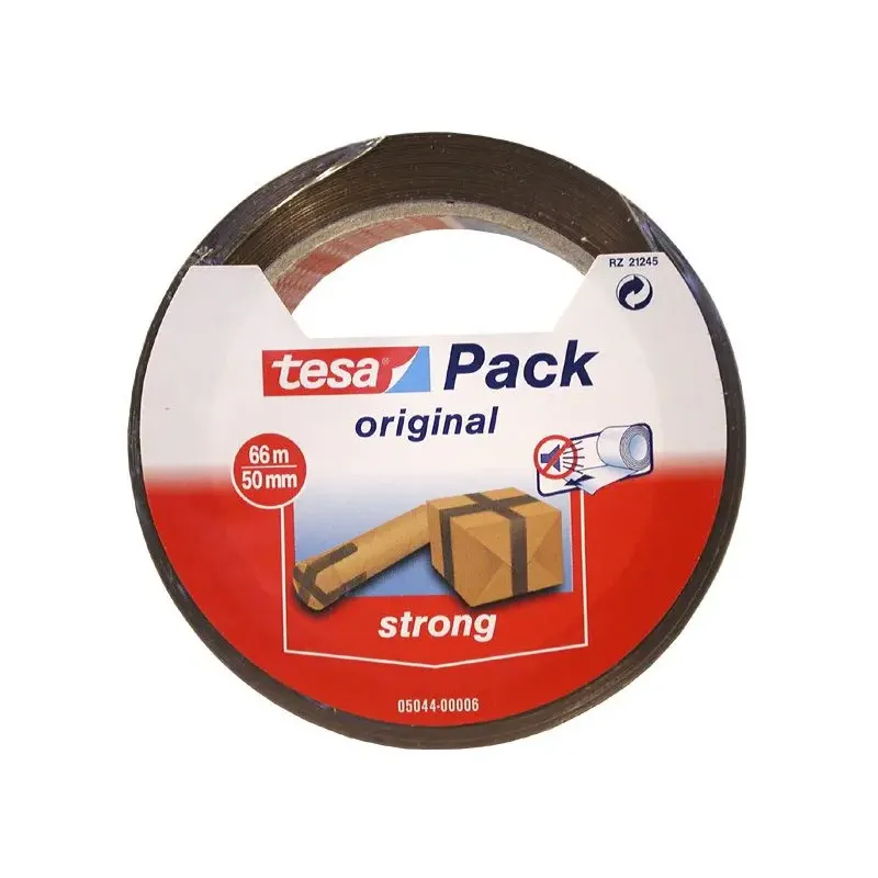Tesa Emballagetape Pp Brun 66mx50mm