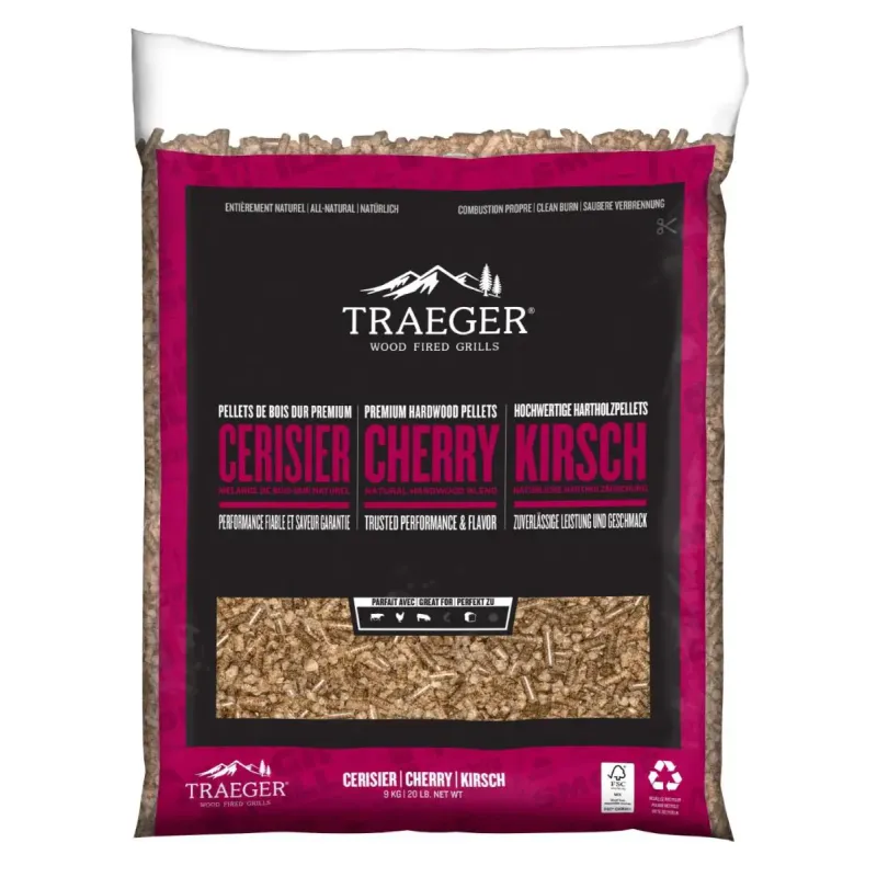 Traeger Kirsebær Træpiller   Kg Fsc Pel347