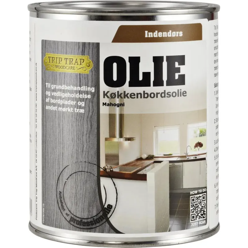 Trip Trap Køkkenbordsolie Mahogni   75lt
