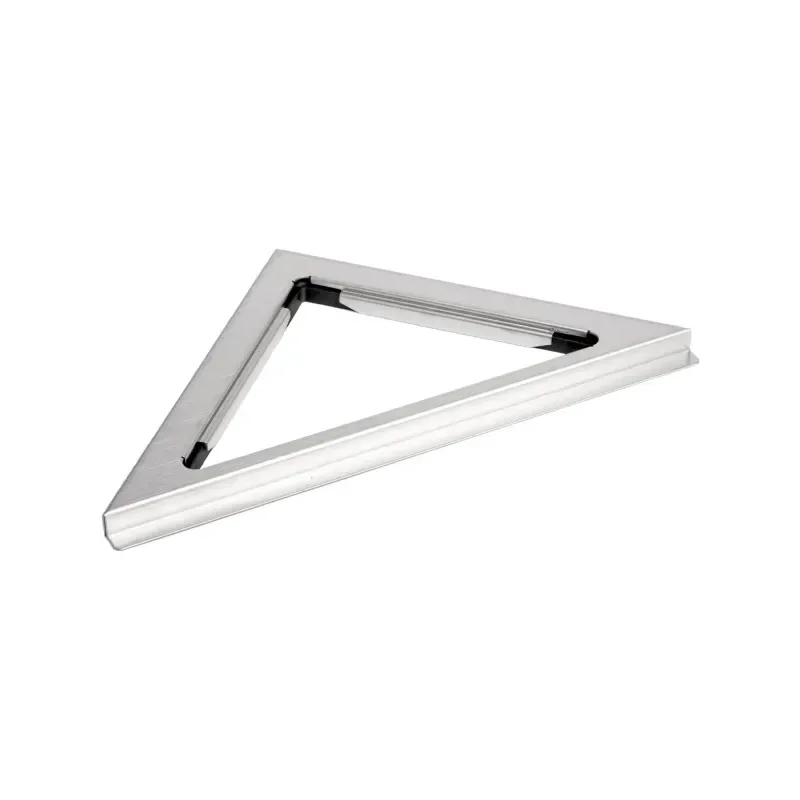 Unidrain Classicline Ramme Linje Hjørne   12 Mm Børstet Stål