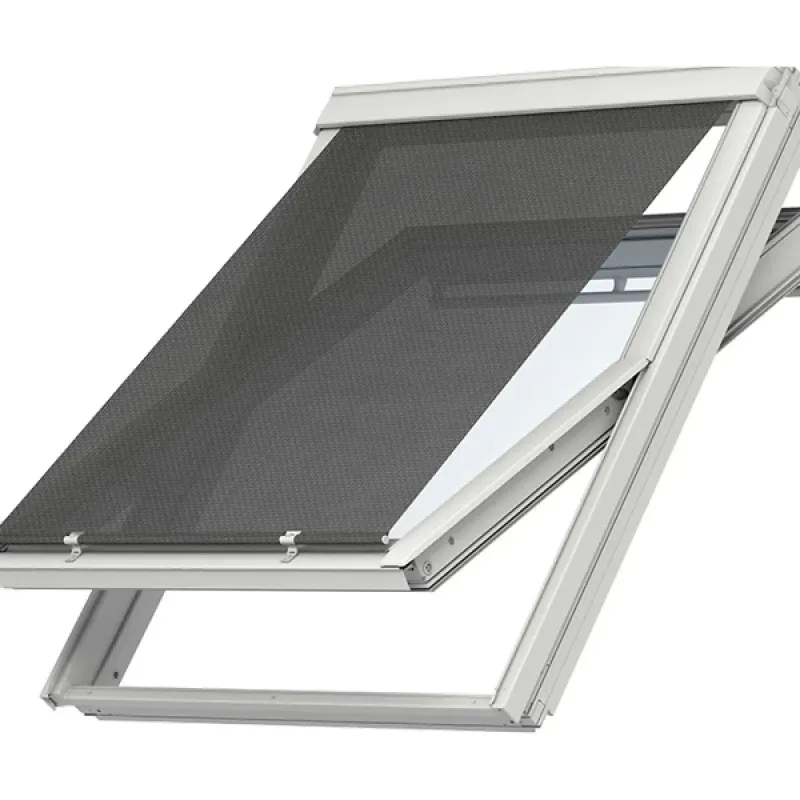 Velux Udvendigt Solgardin Manuel Sol Mørklæggende  Sort Sss Mk06 0000sa