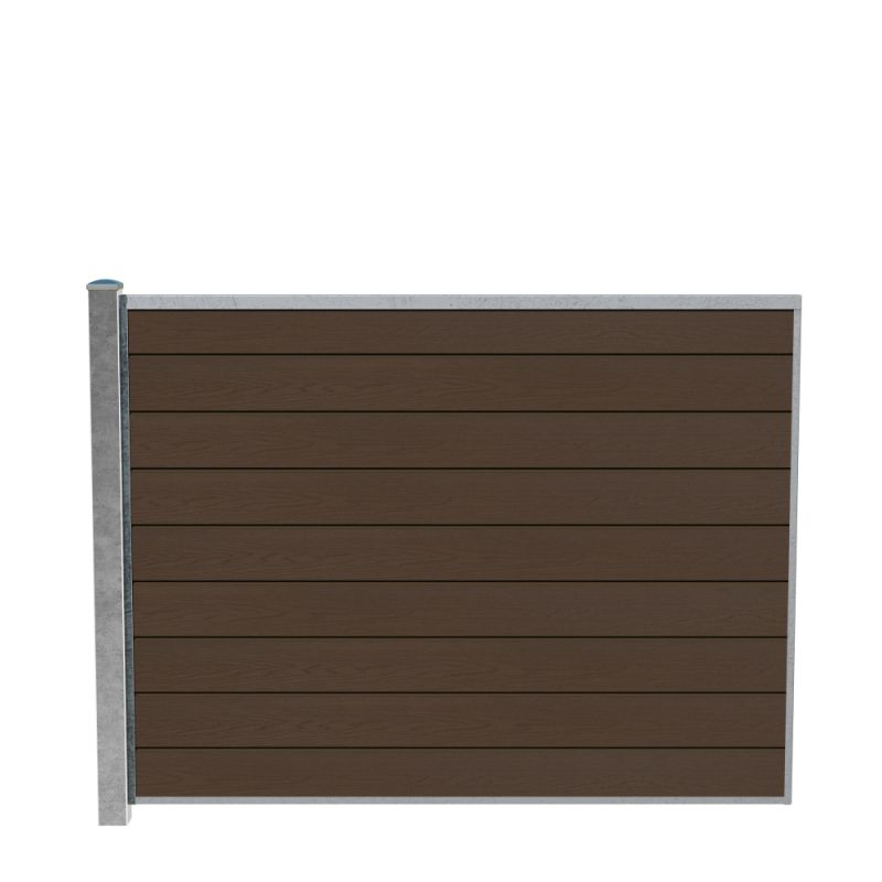 Wimex Fag Glyngøre Superb T140  -profil Wpc Teak Galv  Stolpe 1400   1893 Mm