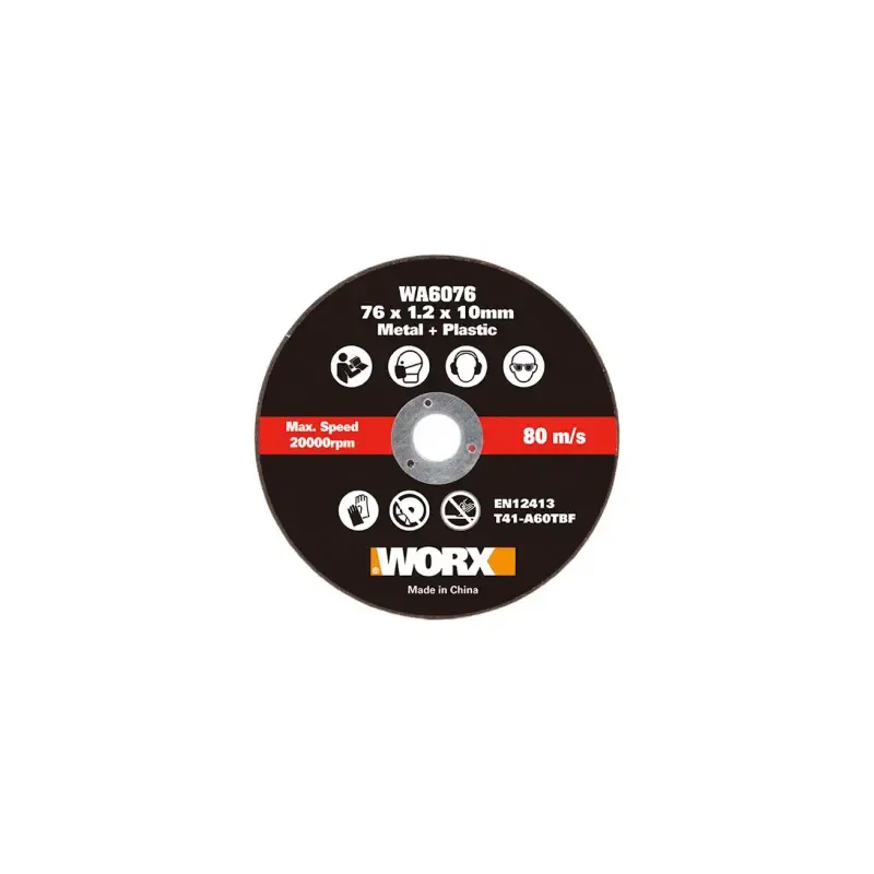Worx   Pc  76mm   10mm Skæreskive Metal