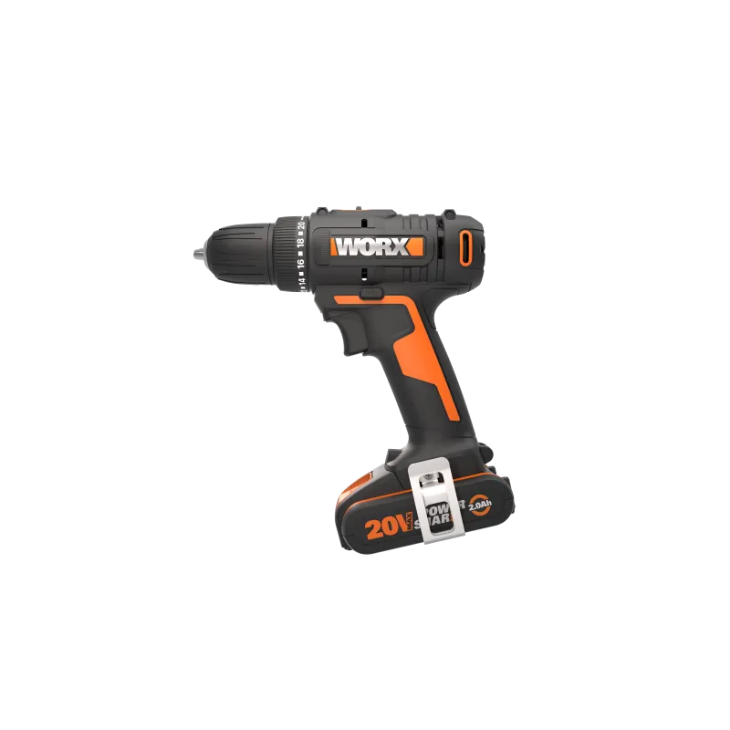 Worx 20v Skruemaskine  30nm  2x2 0ah   -5t Lader  Box