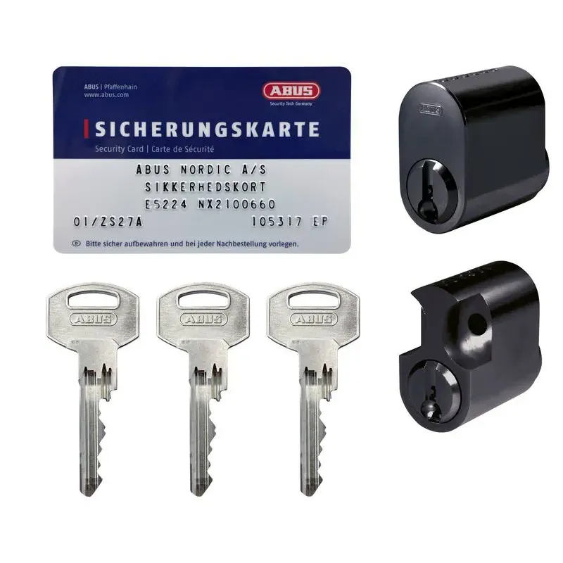 Abus Nx21 Sampak Mat Sort Med   Oval Og   Rokoko Cylinder 5013302