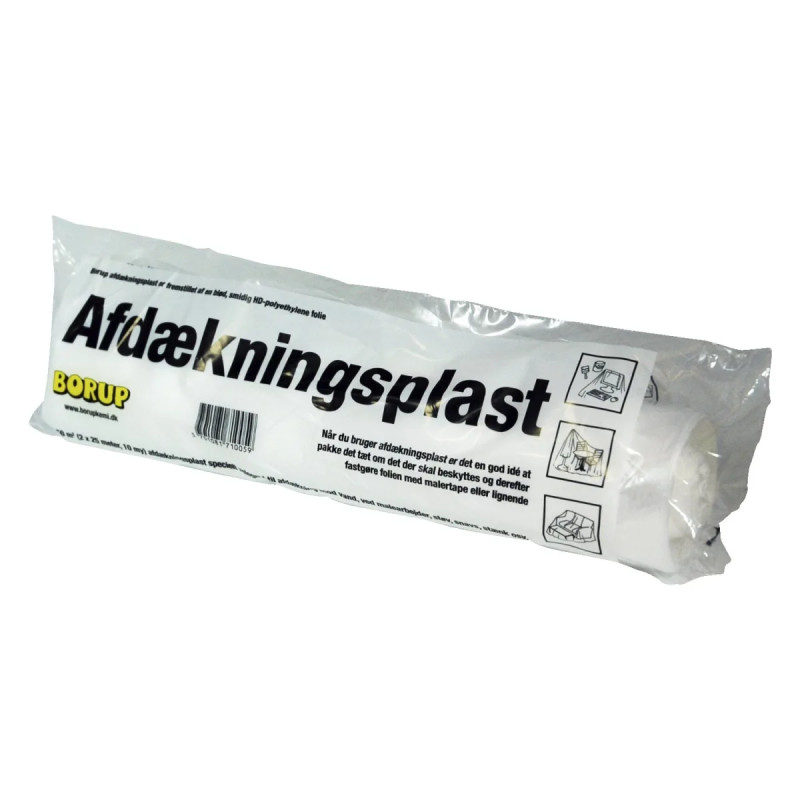 Afdækningsplast 10my     2x25m 553205025