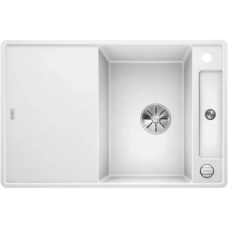 Blanco Axia Iii 45s-  Pd Hvid Mxi Køkkenvask   Silgranit  Hvid 77   50 Cm