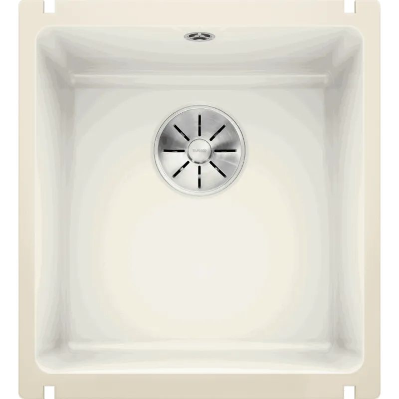 Blanco Subline 375-  Kp Krystalhvid Uxi Køkkenvask   Keramisk Porcelæn Krystalhvid 414   456 Cm