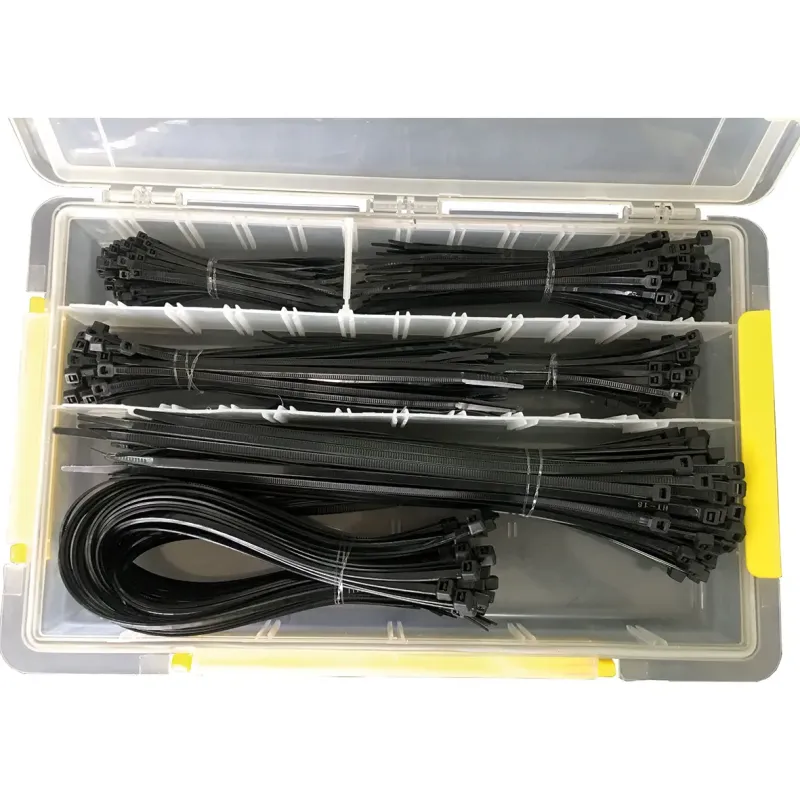 Blue Electric Kabelbinder Sæt 450 Stk    Plastbox Sort 1940897
