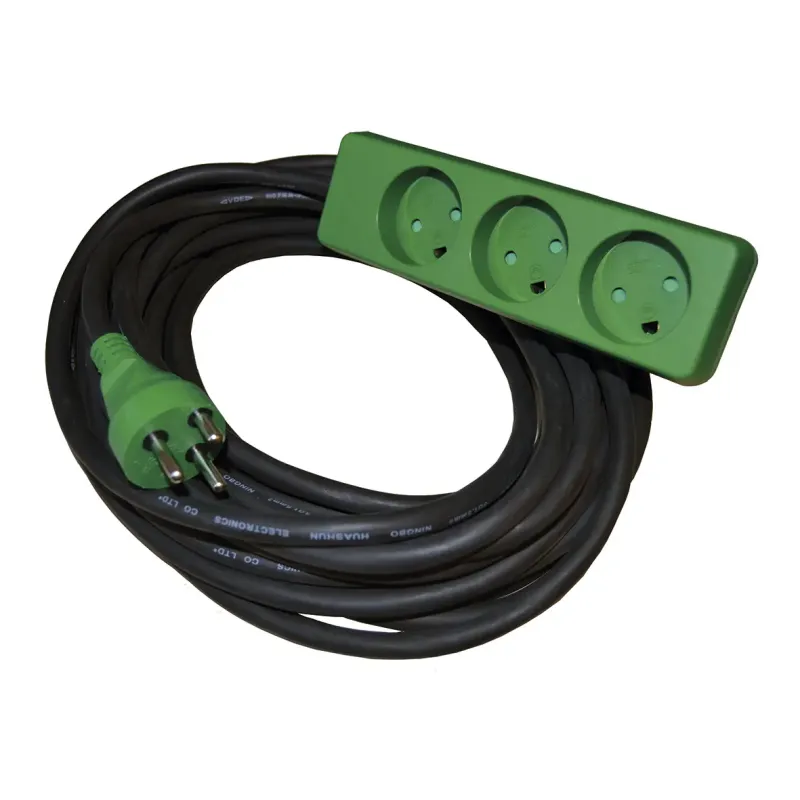 Blue Electric Kabelsæt Neopren 15m Med Jord Og   Stikdåse 3x1 5mmâ  5206830