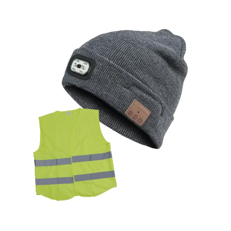 Blue Electric Led Beanie Med Bluetooth-headset 2215308