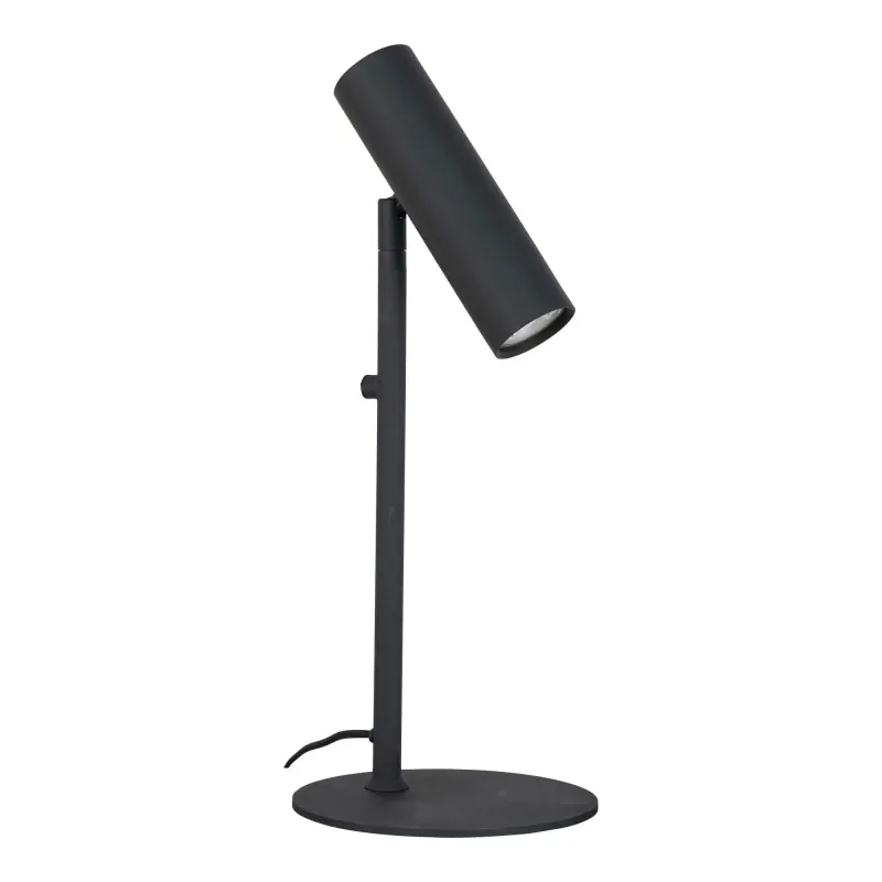 Bordlampe Lampe   Sort Med Stofledning På 200 Cm Pære: Gu10 5w Led Ip20 6409101