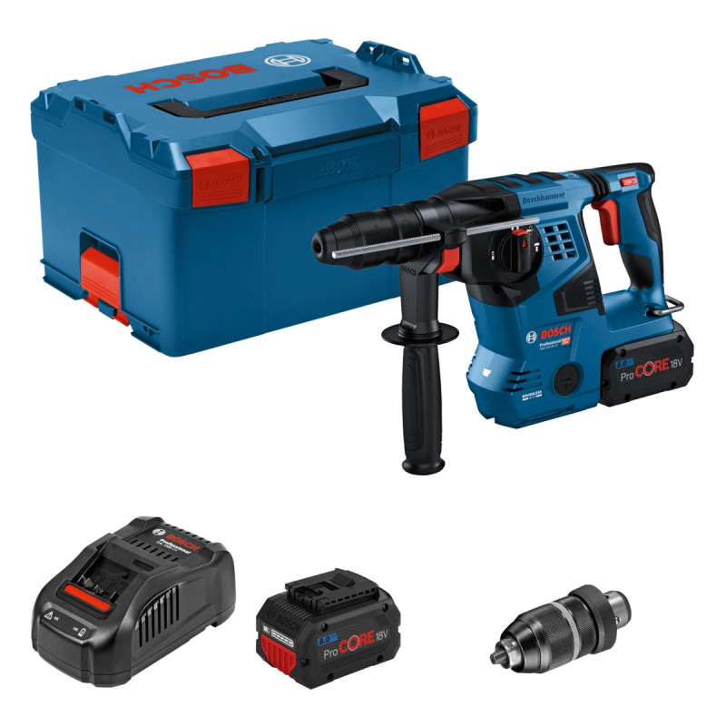 Bosch Akkuborehammer Gbh 18v-28 Cf 2x8ah  -boxx 611921002