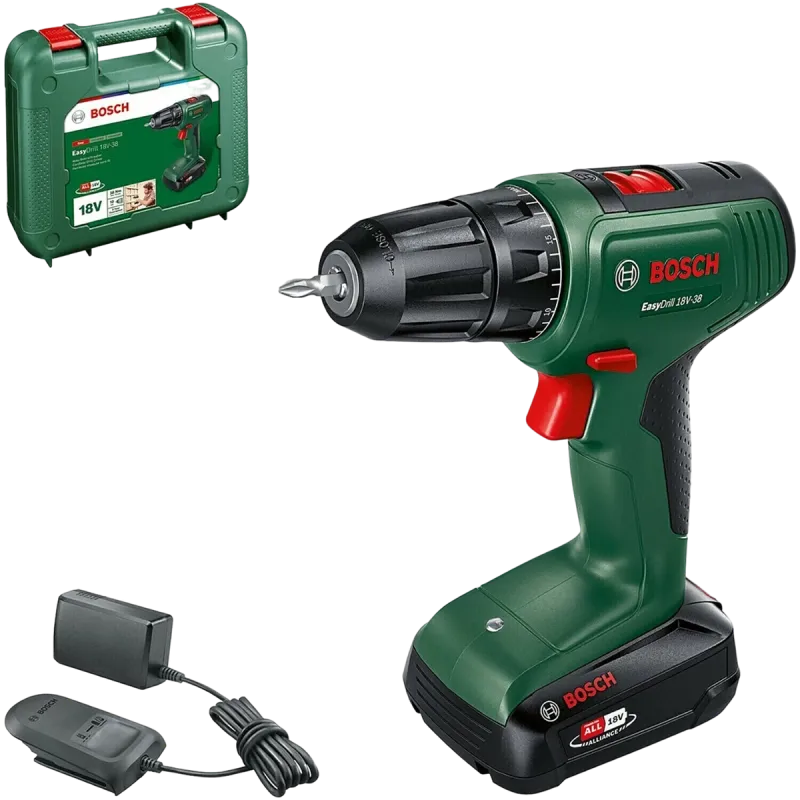 Bosch Akkuskruemaskine Easy 18v-38 1x2 0ah Skruemaskine 06039d8003