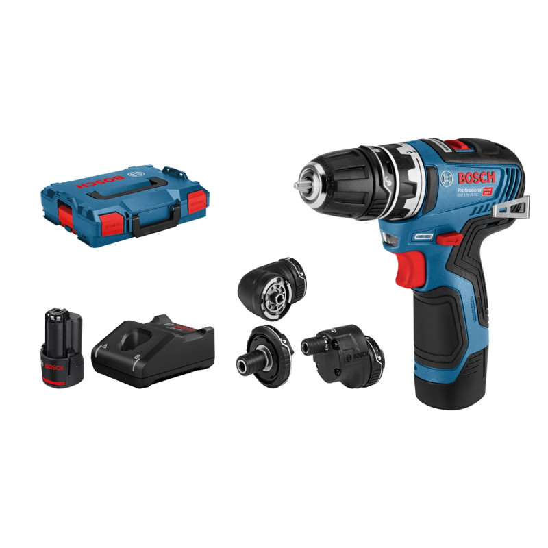 Bosch Akkuskruemaskine Gsr 12v-35 Fc 5xgfa 2x3ah  -boxx 06019h3008