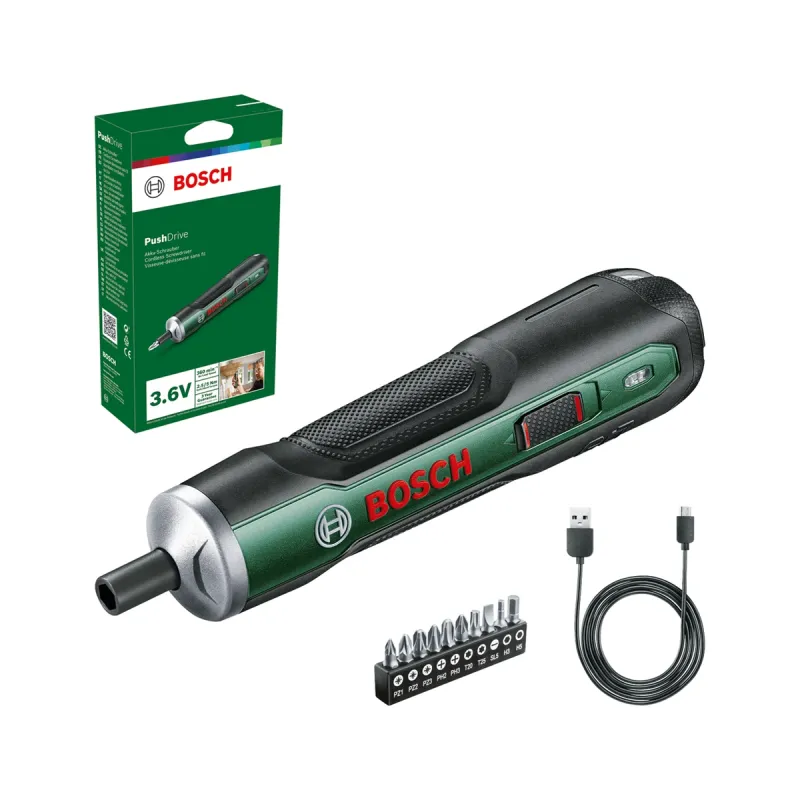 Bosch Akkuskruemaskine Pushdrive   6v Karton Skruemaskine 06039c6002