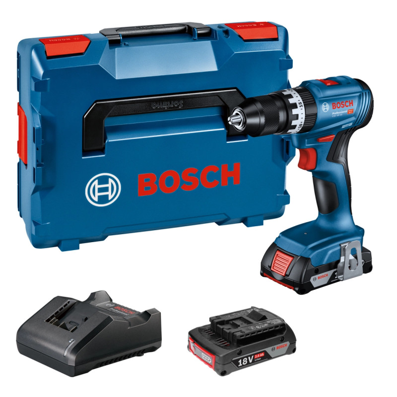 Bosch Akkuslagboremaskine Gsb 18v-45 2x2ah  -case 06019k3302