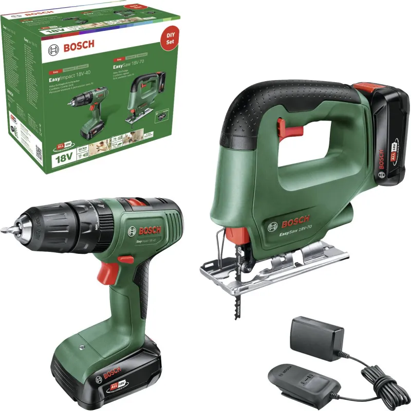 Bosch Akkuslagboremaskine 18v 2x2ah   Easysaw Slagboremaskine 06039d810a
