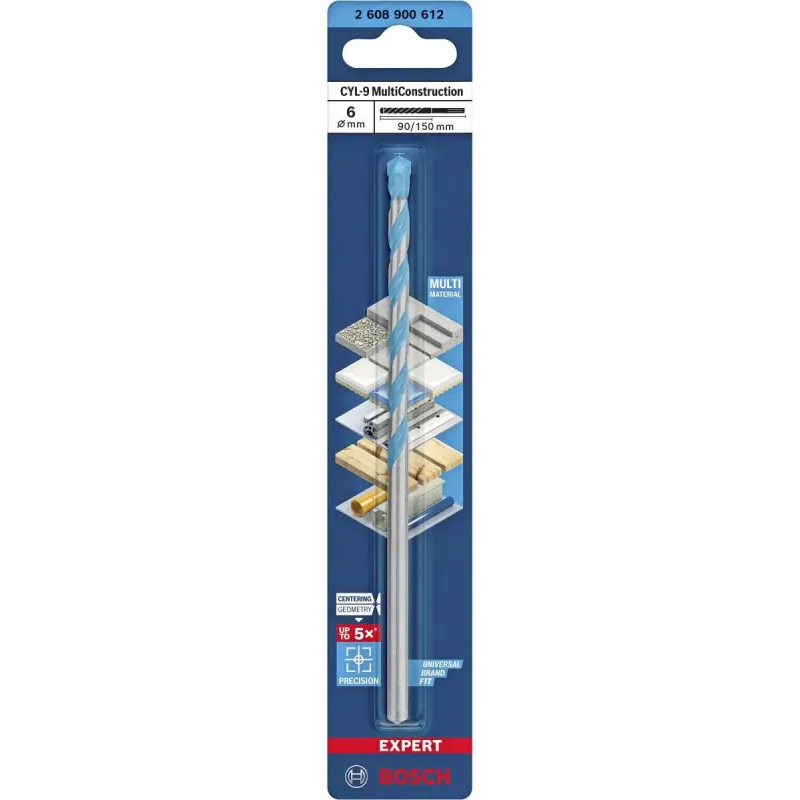 Bosch Bor Cyl Multiconstruction 6x150mm 2608900612