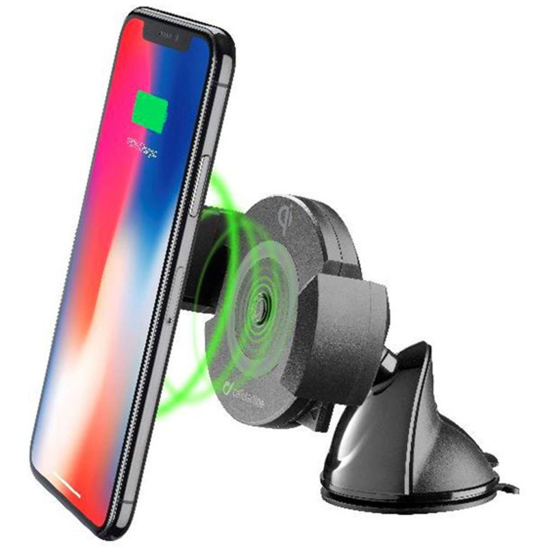 Cellularline Trådløs Lader Holder Til Smartphones Mobilholder Med Trådløs Opladning
