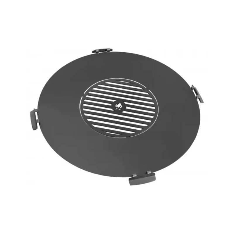 Cook King 102 Cm Grillplade Til Havebålfad Med 50 Cm Grillrist Og   Håndtag