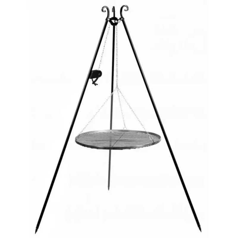 Cook King 180 Cm Trefod Med 70 Cm Stålrist Og Hejs