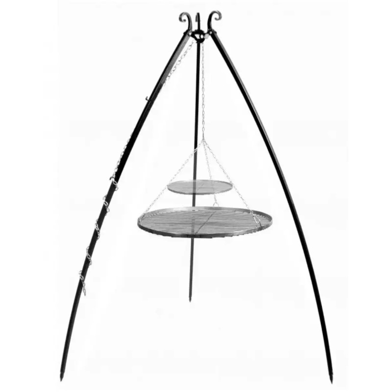 Cook King 200 Cm Trefod Med   Stålriste 80 Cm   40 Cm