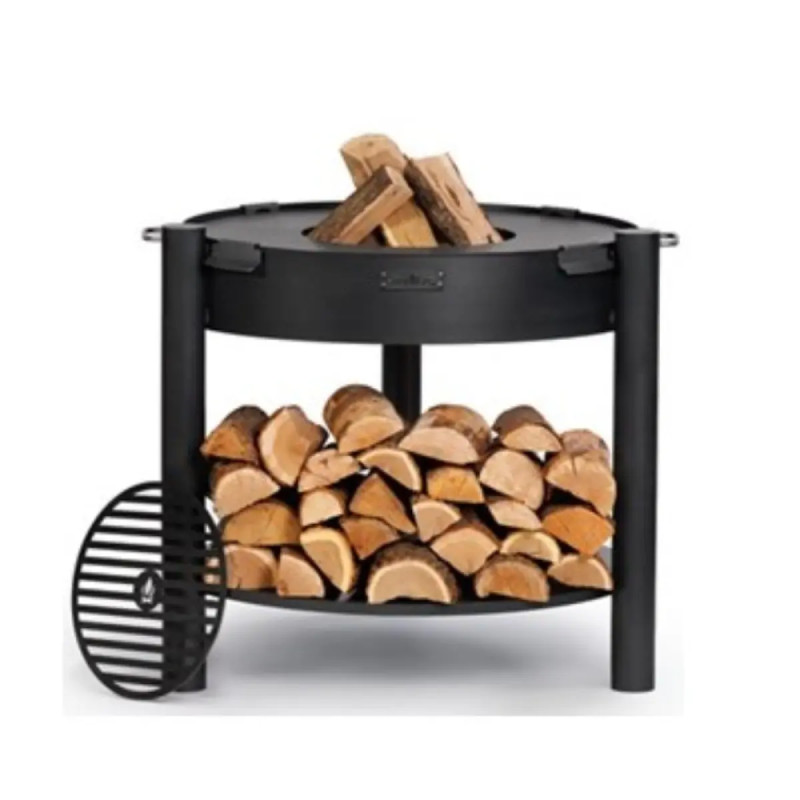 Cook King   Montanaâ  80 Cm Højt Havebålfad Med Grillplade Og Grillrist