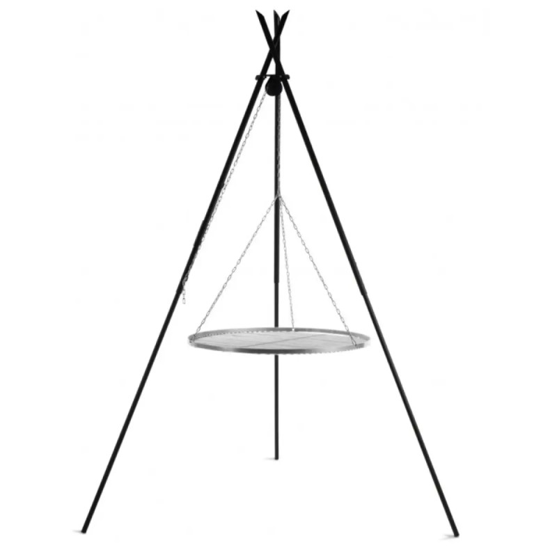Cook King   Tipiâ  210 Cm Trefod Med 70 Cm Grillrist   Rustfrit Stål