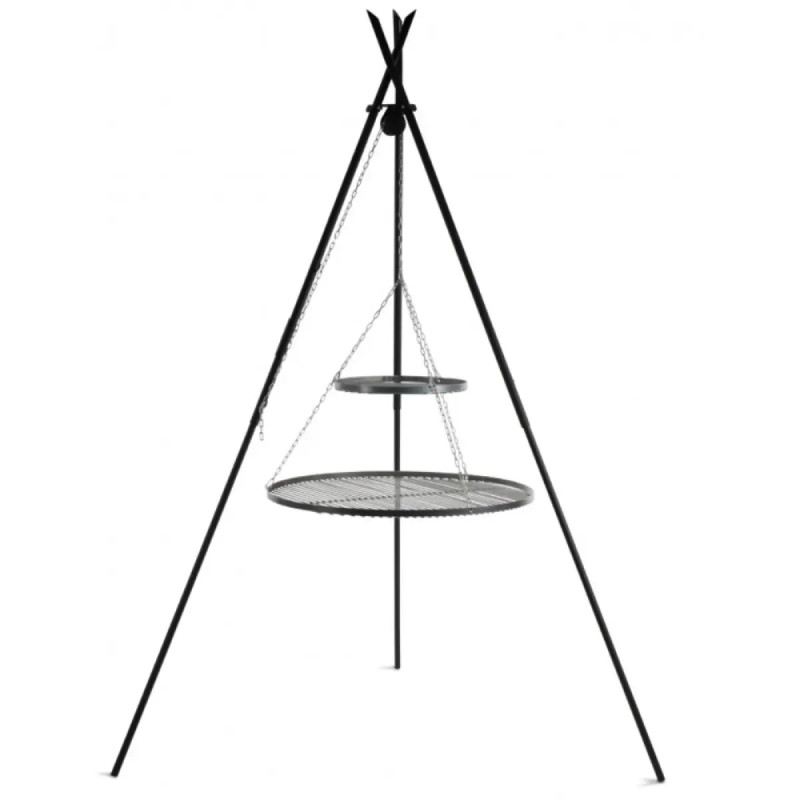 Cook King   Tipiâ  210 Cm Trefod Med   Stålriste 80 Cm   40 Cm