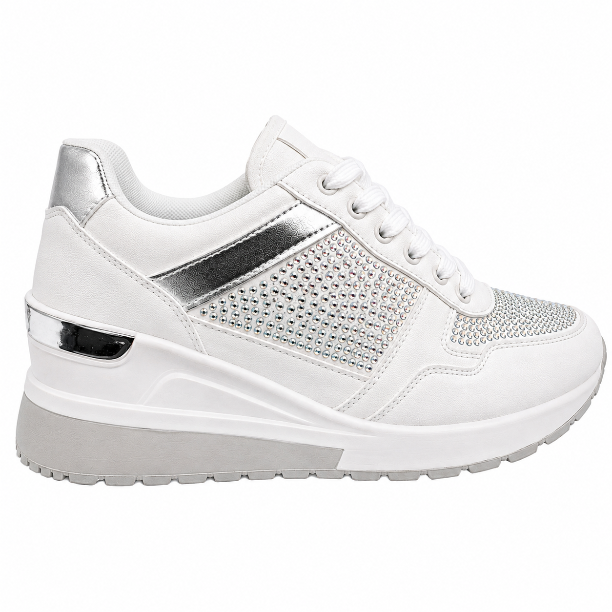 Crystal Wedge Sneaker 40