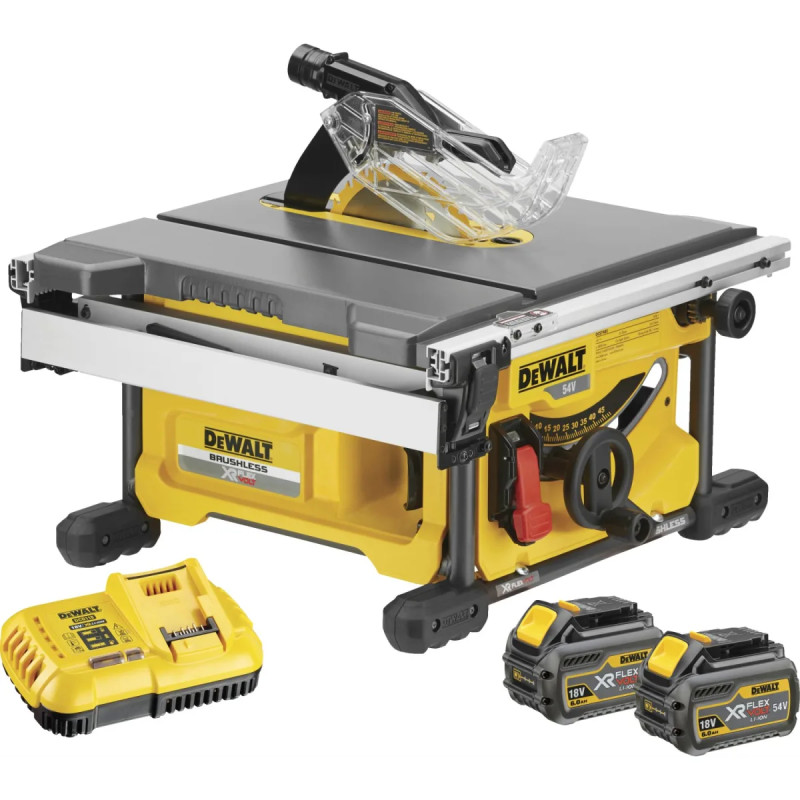Dewalt 54v Xr Flexvolt Bordsav Med   Batterier   Dcs7485t2-qw