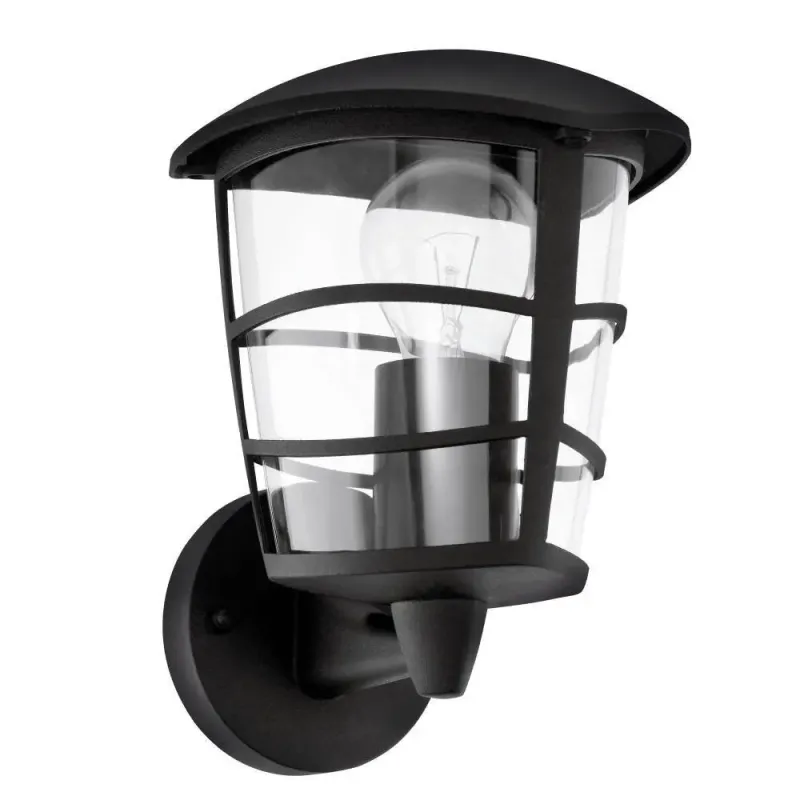 Eglo Aloria Ude Væg Op Sort Udendørslampe 93097