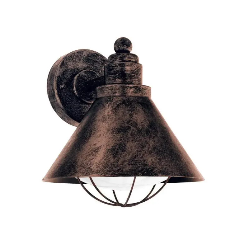 Eglo Barrosela Ude Væg Antik Kobber Udendørslampe 94858