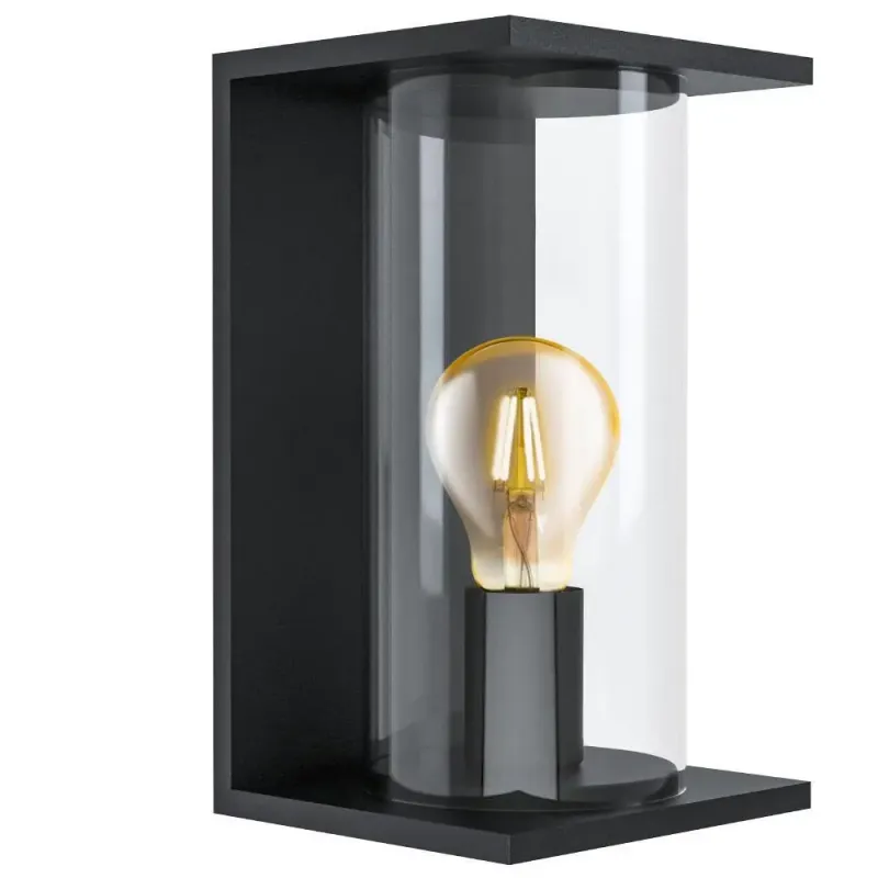 Eglo Cascinetta Ude Væg Ip44 Sort Udendørslampe 98713