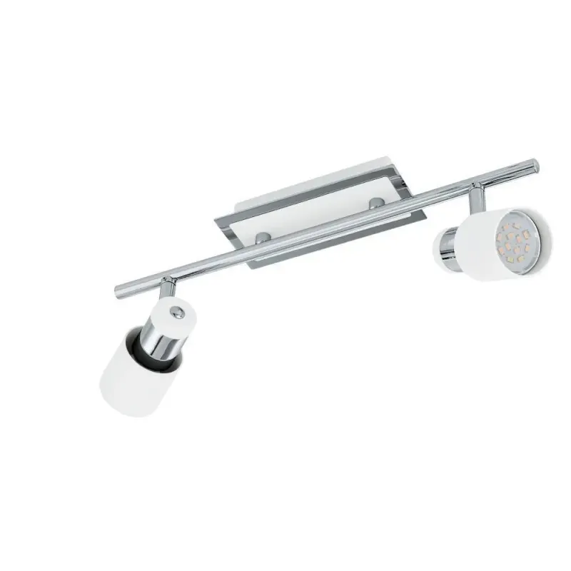 Eglo Davida Spot 2l 5w Krom Hvid Spotlampe 92085
