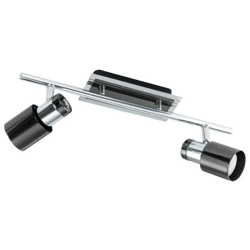 Eglo Davida   Spot 2l 5w Krom Sortkrom Spotlampe 30833