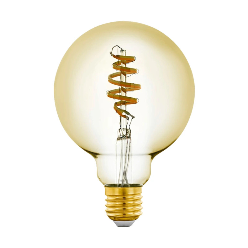 Eglo E27 Led-  G95 Spiral   9w 360lm 2200-6500k Amber Lyskildelampe 12244