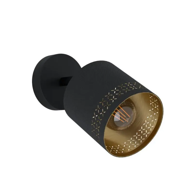 Eglo Esteperra E27 Væg Sort Guld Væglampe 99276