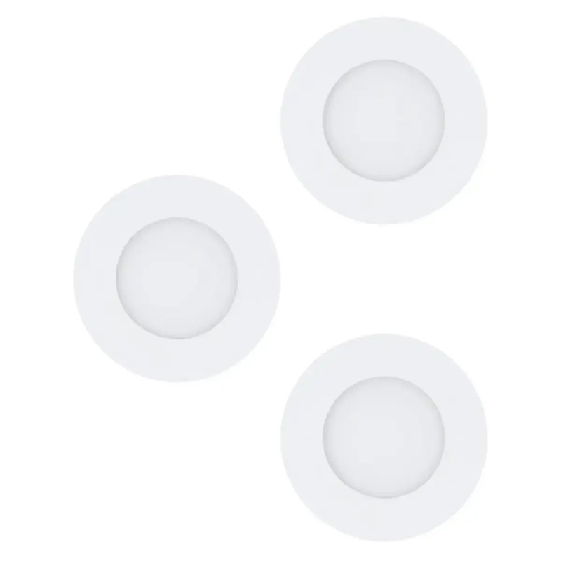 Eglo Fueva   Indbyg  Sæt ø85 3x2 8w 3x350lm 3000k Ip44 Hvid Indbygninglampe 98633