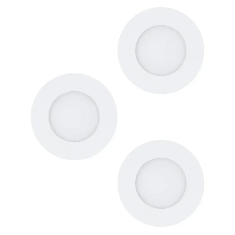 Eglo Fueva   Indbyg  Sæt ø85 3x2 8w 3x350lm 3000k Ip44 Hvid Indbygninglampe 98633