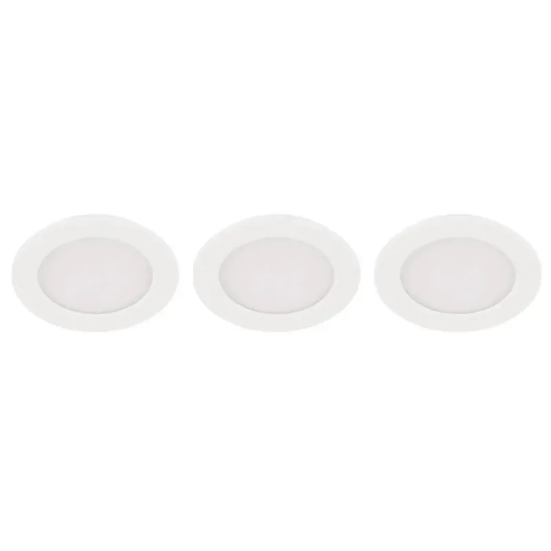 Eglo Fueva   Indbyg  ø117 3x5 6w 3x670lm 3000k  -trin Ip44 Hvid Indbygninglampe 31174