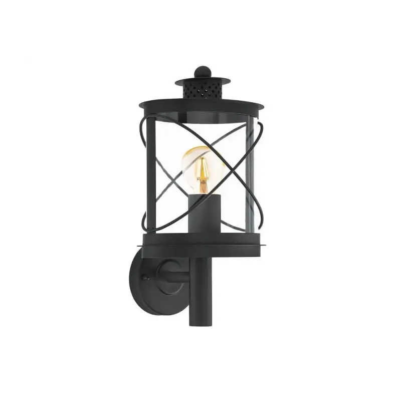 Eglo Hilburn Ude Væg Op Sort Udendørslampe 94842
