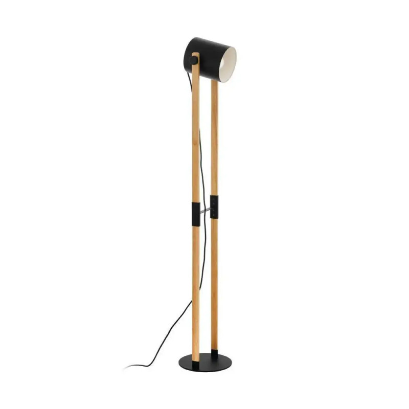 Eglo Hornwood Gulv E27 H1400 Træ Sort Gulvlampe 43048