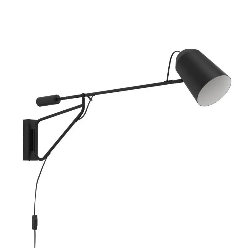 Eglo Loreto Væg D1030 E27 Sort Væglampe 900614