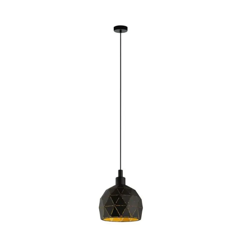 Eglo Roccaforte Pendel ø170 Sort Guld Pendellampe 33345