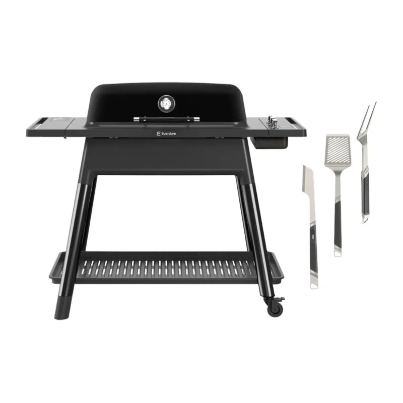 Everdure Furnace Gen Iii Gasgrill Sort Inkl  Premium Toolkit