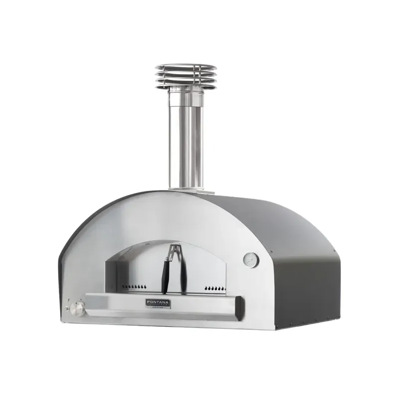 Fontana Forni Mangiafuoco Antracite Gas Pizzaovn Uden Vogn