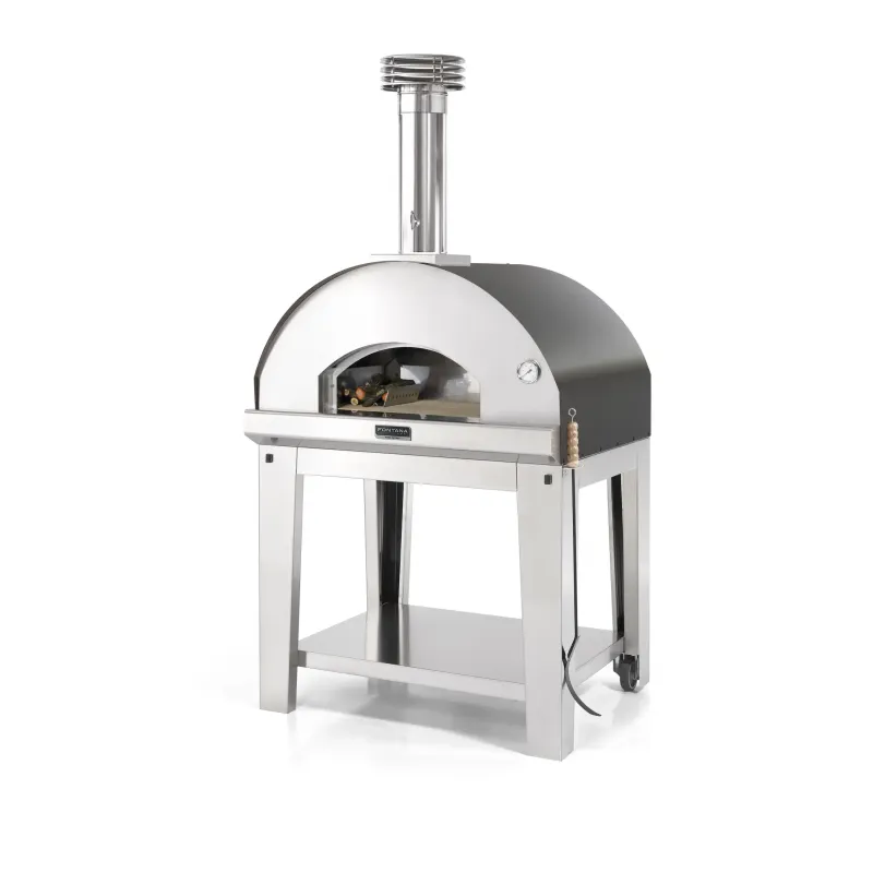 Fontana Forni Mangiafuoco Antracite Pizzaovn Med Vogn